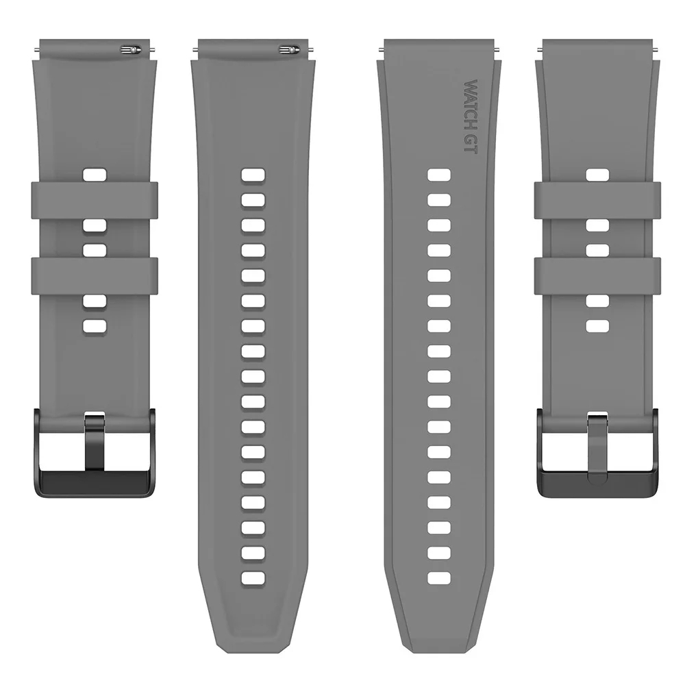 Techsuit Watchband W026 - Λουράκι Σιλικόνης (22mm) - Huawei Watch GT 2 46mm / GT 2 Pro / GT 3 Pro 46mm / Ultimate / Xiaomi Watch S1 - Gray (5949419079434)