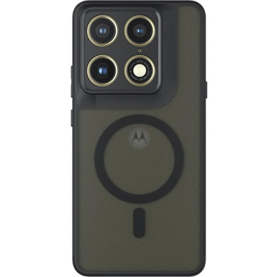 Θήκη Motorola Signature Techsuit PureFrost Σκληρή Ημιδιάφανη με MagSafe - Frosted Black (5949419357327)
