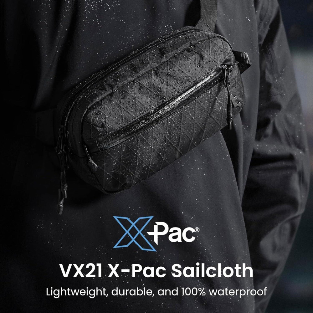 Τσαντάκι Tomtoc Aviator-T35 X-Pac Sling Chest Bag Ώμου / Χιαστί Crossbody Αντικλεπτικό με RFID 3.5L - Black (T35M1D1)