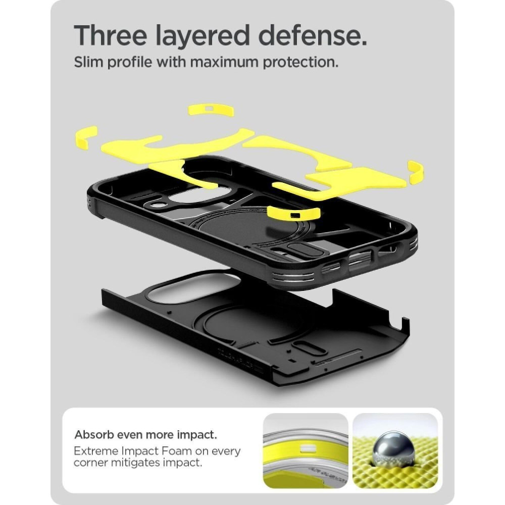 Θήκη Google Pixel 10a Spigen Tough Armor MagFit Ανθεκτική με MagSafe & KickStand - Black (ACS11280)