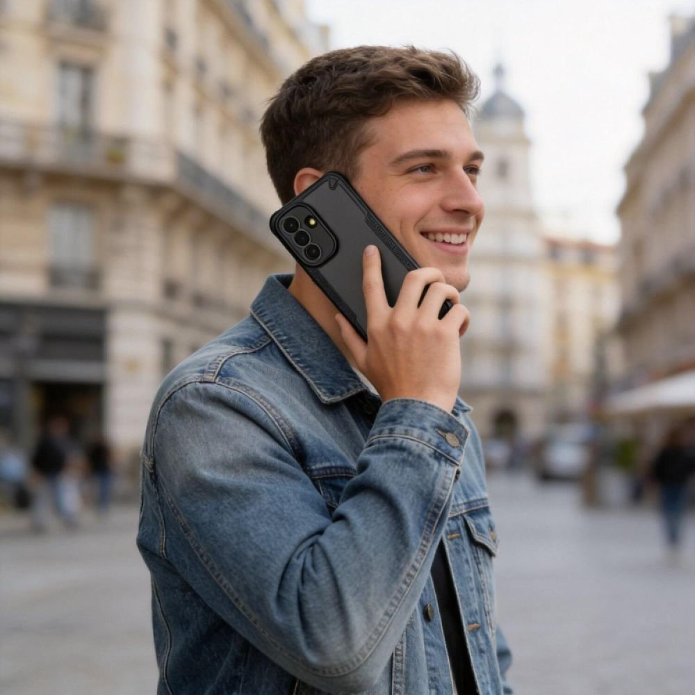 Θήκη Samsung Galaxy A57 Tech-Protect Rugged Shield Σκληρή Ημιδιάφανη - Matte Black (5906302339518)