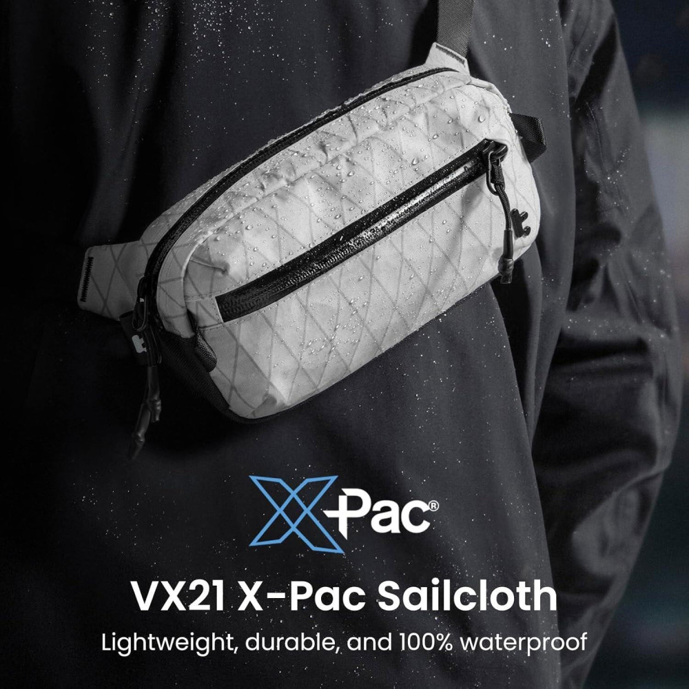 Τσαντάκι Tomtoc Aviator-T35 X-Pac Sling Chest Bag Ώμου / Χιαστί Crossbody Αντικλεπτικό με RFID 3.5L - White (T35M1W1)