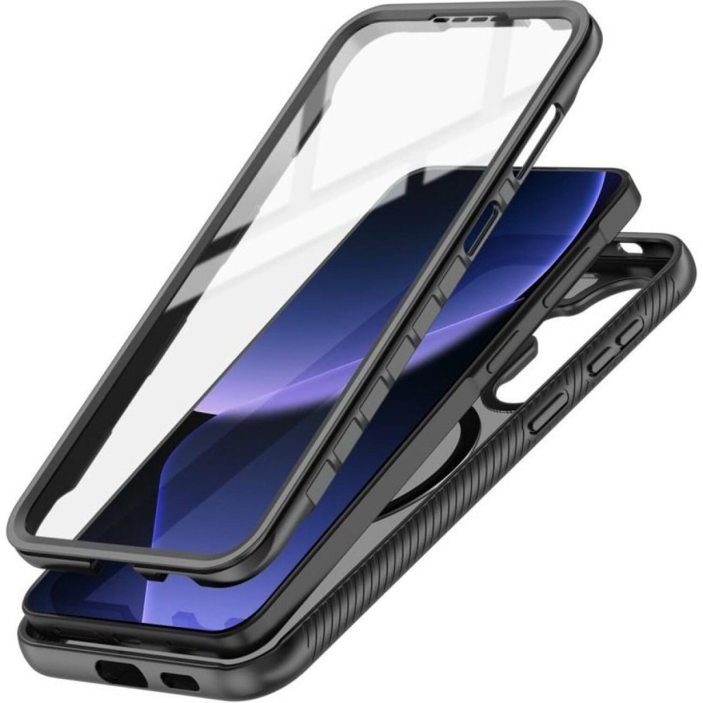 Θήκη Samsung Galaxy A57 Tech-Protect Defense Ημιδιάφανη Full Body 360° με MagSafe - Matte Black (5906302390977)