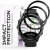 Hybrid Glass Garmin Forerunner 970 / 570 47mm Techsuit Nano Flex Full Face Αντιχαρακτικό Υβριδικό Γυαλί Προστασίας Οθόνης 2 Τεμάχια - Black (5949419360136)