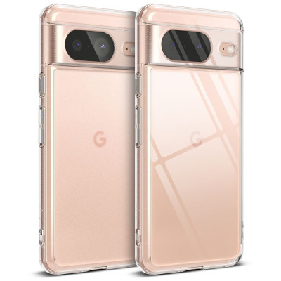 Ringke Fusion Σκληρή Θήκη με TPU Bumper - Google Pixel 8 - Clear (8809961781292)