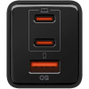 Φορτιστής Spigen EE473EU Essential GaN Pro Γρήγορος Τοίχου / Αντάπτορας με 1 x USB-A / 2 x Type-C 47W - Black (ACH09465)