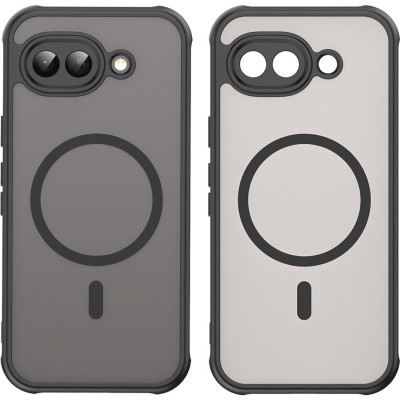 Θήκη Google Pixel 10a Techsuit HaloFrost II MagSafe Σκληρή Ημιδιάφανη με MagSafe - Black (5949419360594)