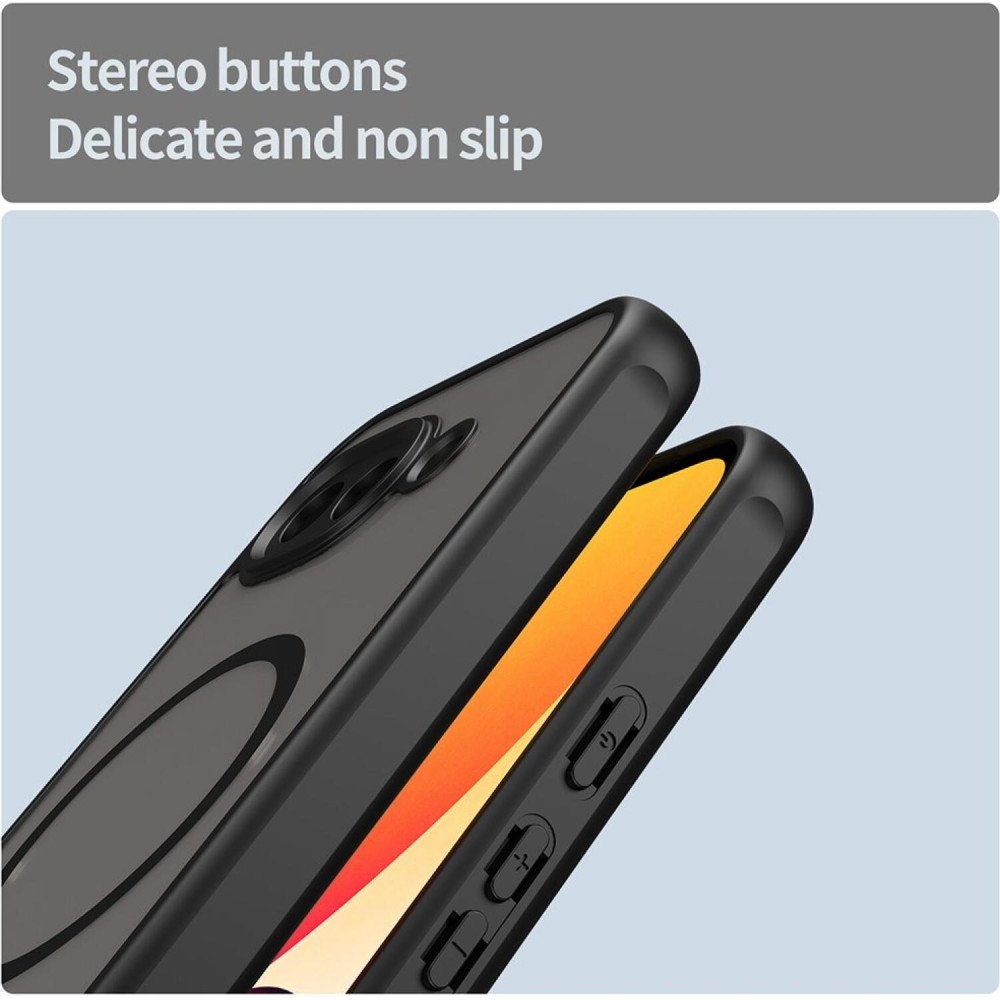 Θήκη Google Pixel 10a Techsuit HaloFrost II MagSafe Σκληρή Ημιδιάφανη με MagSafe - Black (5949419360594)