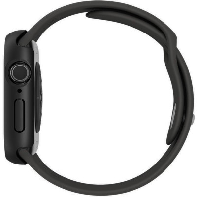 Θήκη Apple Watch 11 / 10 42mm Uniq Nautic Αδιάβροχη με Tempered Glass - Black (UNIQ-42MM-NAUBLK)