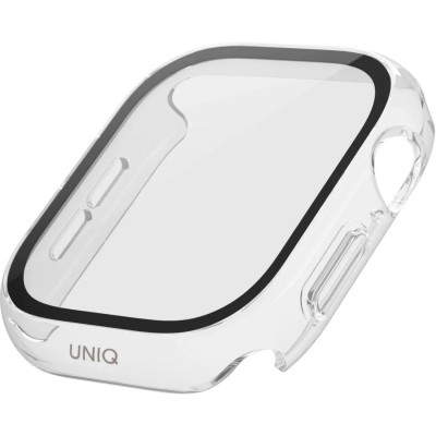 Θήκη Apple Watch 11 / 10 42mm Uniq Nautic Αδιάβροχη με Tempered Glass - Clear (UNIQ-42MM-NAUCLR)