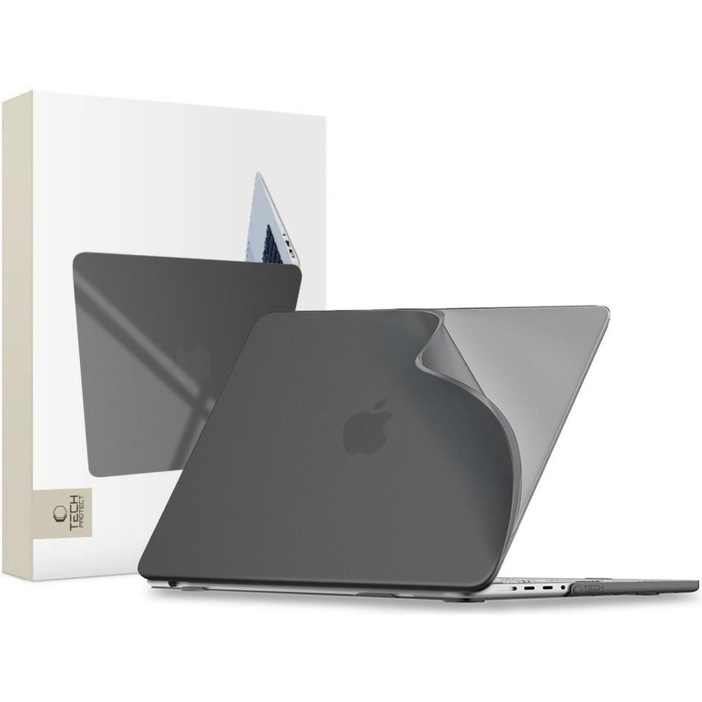 Θήκη MacBook Pro 14" M1-M5 / M5 Pro / M5 Pro Max 2026 - 2021 Tech-Protect Softshell από Εύκαμπτο Πολυπροπυλένιο PP - Matte Black (5906302323029)