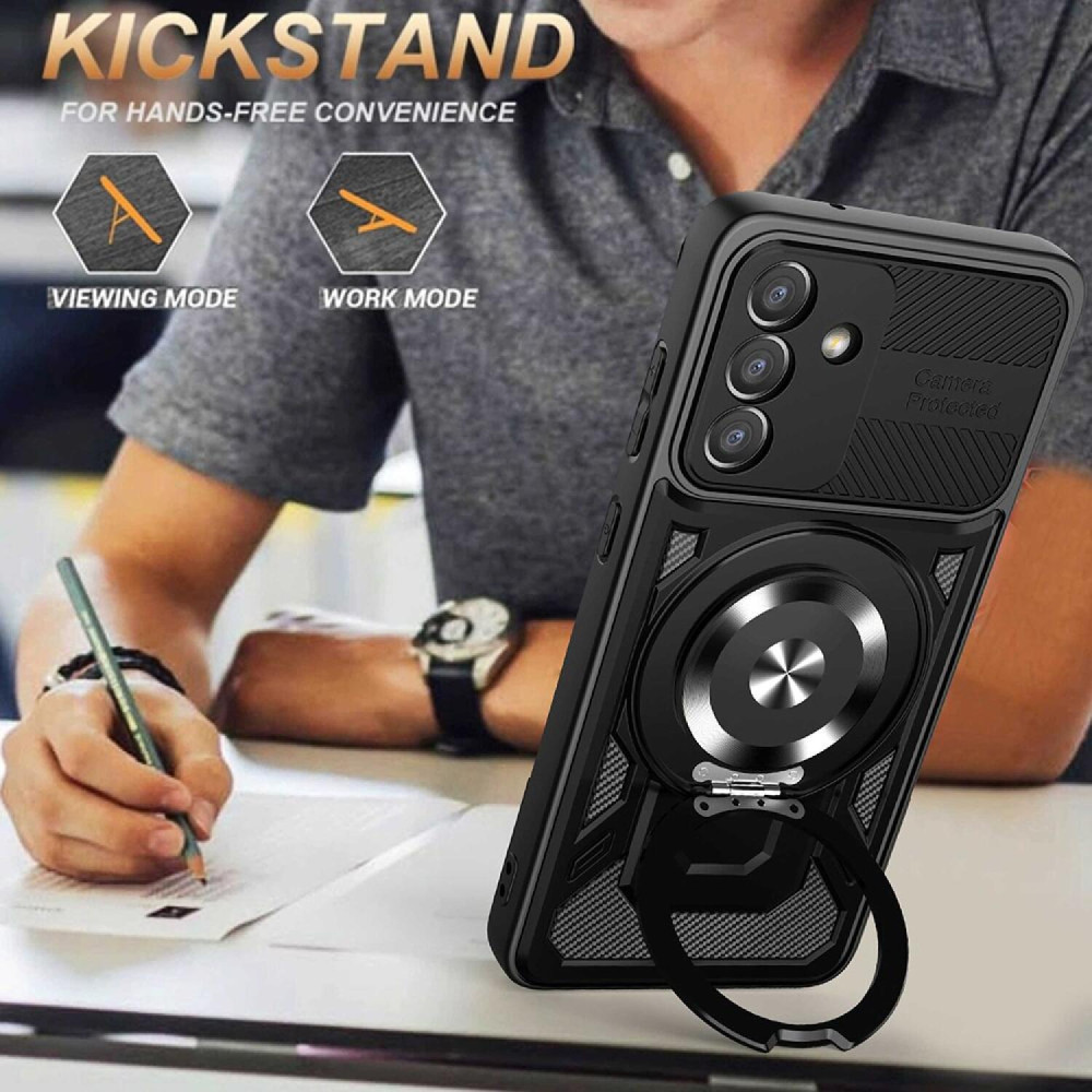 Θήκη Samsung Galaxy A37 / A56 / A36 Techsuit RuggedCam Ανθεκτική με KickStand & MagSafe - Black (5949419359215)
