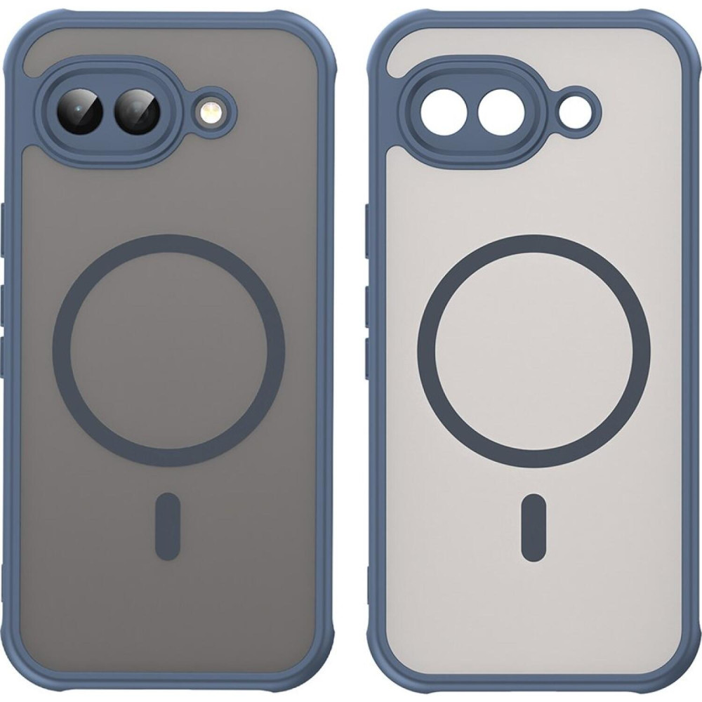 Θήκη Google Pixel 10a Techsuit HaloFrost II MagSafe Σκληρή Ημιδιάφανη με MagSafe - Navy Blue (5949419360587)