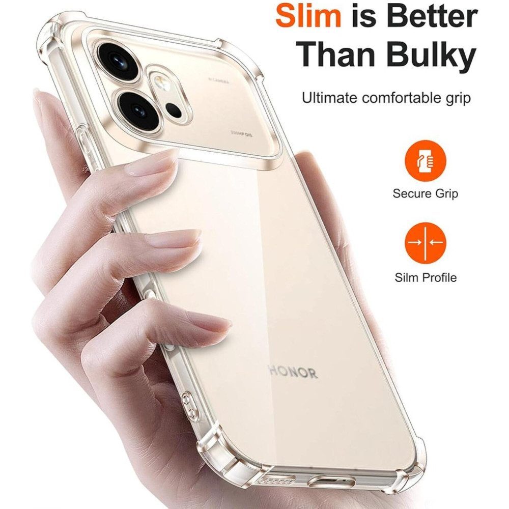 Θήκη Honor 600 Techsuit Shockproof Clear Silicone Διάφανη Σιλικόνης - Clear (5949419367098)