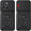 Θήκη Motorola Moto G67 Power / G57 Power Tech-Protect Camshield Pro Ανθεκτική με Κάλυμμα για την Κάμερα & Ring Holder - Black (5906302323203)