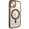 Θήκη iPhone 14 Bodycell DualTone Hybrid Case Διάφανη Σκληρή με MagSafe & TPU Bumper - Black (5206015086427)