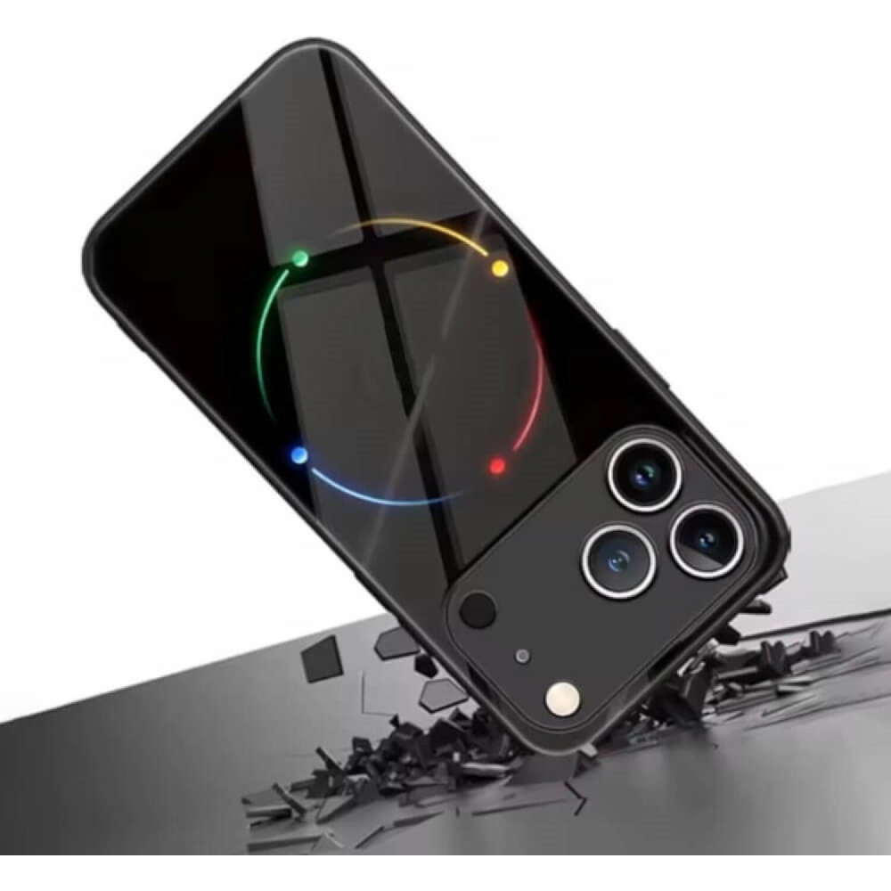 Θήκη iPhone 17 Pro Bodycell Back Cover Glass Shell με Πλάτη από Tempered Glass και TPU Bumper - Black (5206015085970)