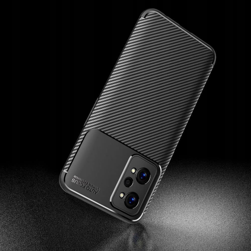 Tech-Protect Θήκη Σιλικόνης Carbon Realme GT Neo 2 - Black (9589046919091)