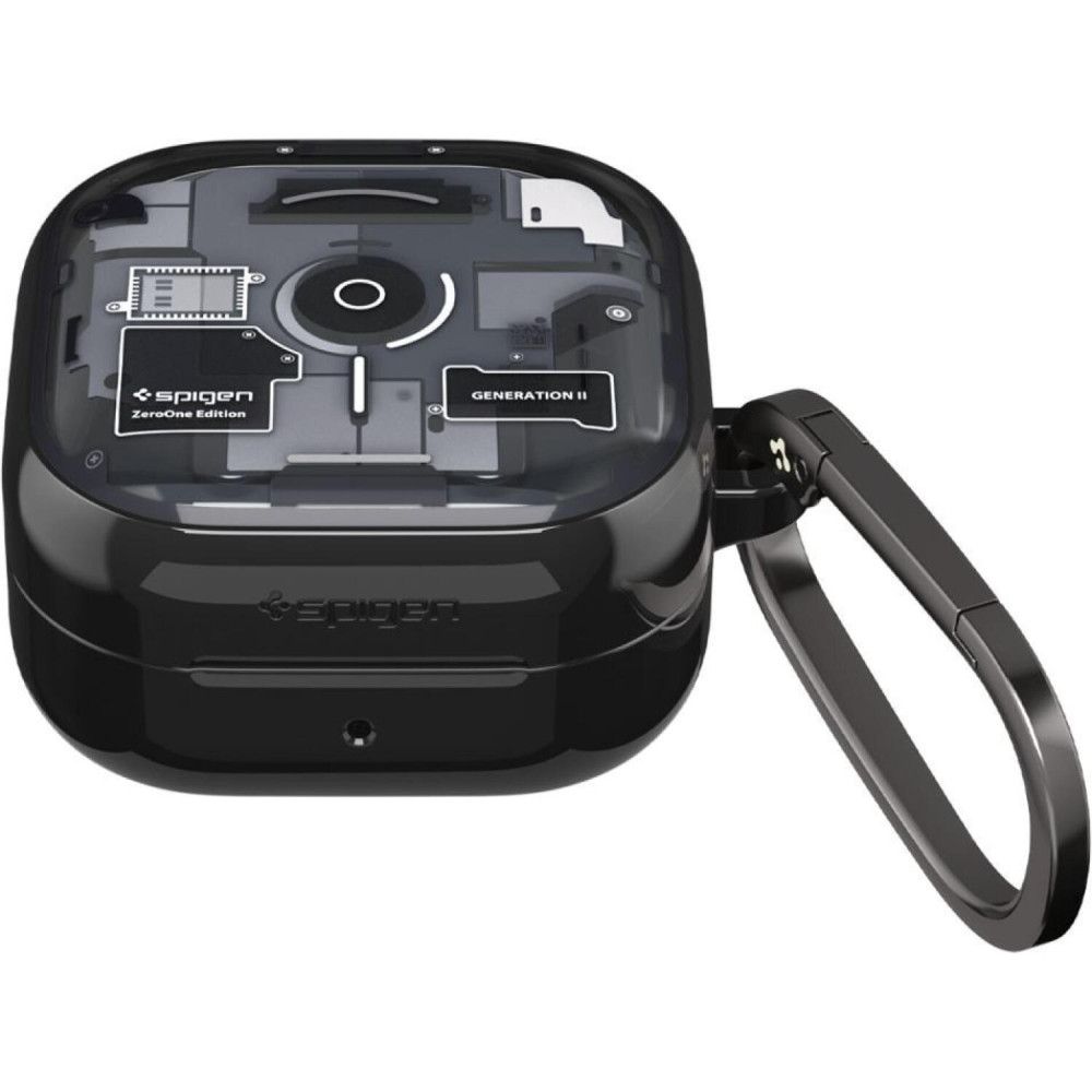 Θήκη Samsung Galaxy Buds 4 / 4 Pro Spigen Ultra Hybrid Σκληρή - Zero One Black (ACS11201)