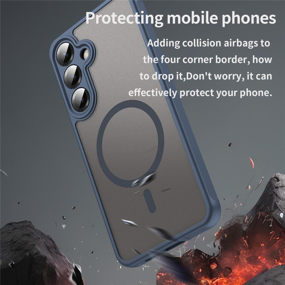 Θήκη Samsung Galaxy A27 Techsuit HaloFrost II MagSafe Σκληρή Ημιδιάφανη με MagSafe - Navy Blue (5949419351691)