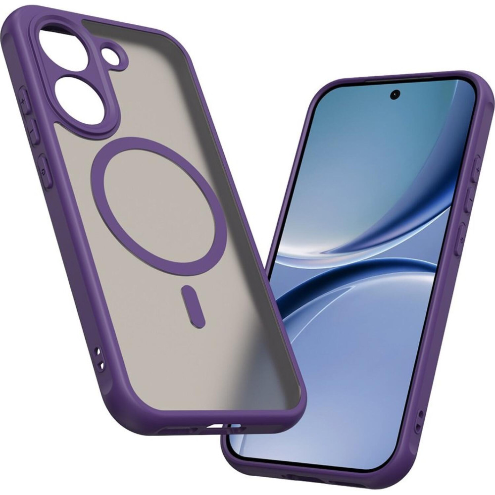 Θήκη Xiaomi Poco X8 Pro Techsuit HaloFrost II MagSafe Σκληρή Ημιδιάφανη με MagSafe - Purple (5949419369252)