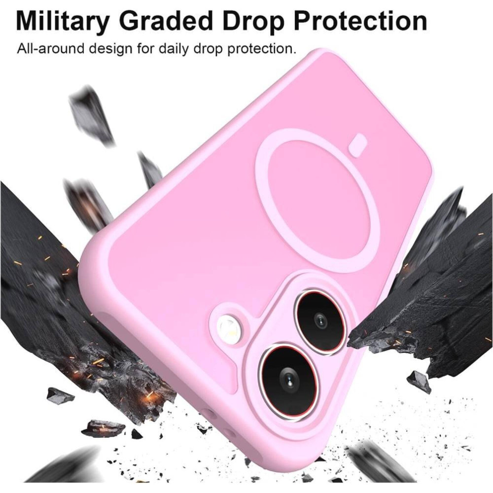 Θήκη Xiaomi Poco X8 Pro Techsuit HaloFrost II MagSafe Σκληρή Ημιδιάφανη με MagSafe - Pink (5949419369290)