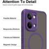 Θήκη Xiaomi Poco X8 Pro Max Techsuit HaloFrost II MagSafe Σκληρή Ημιδιάφανη με MagSafe - Purple (5949419366312)