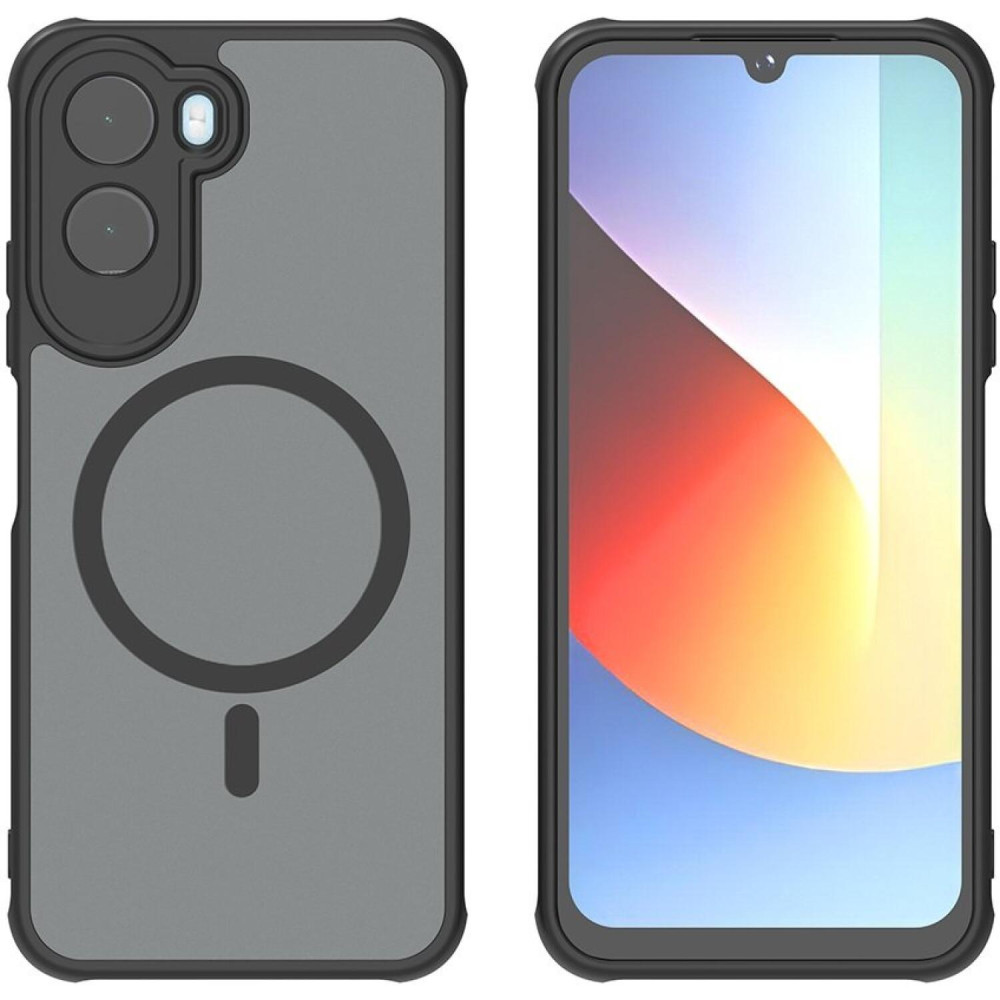 Θήκη Xiaomi Redmi A7 Pro 4G Techsuit HaloFrost II MagSafe Σκληρή Ημιδιάφανη με MagSafe - Black (5949419368583)