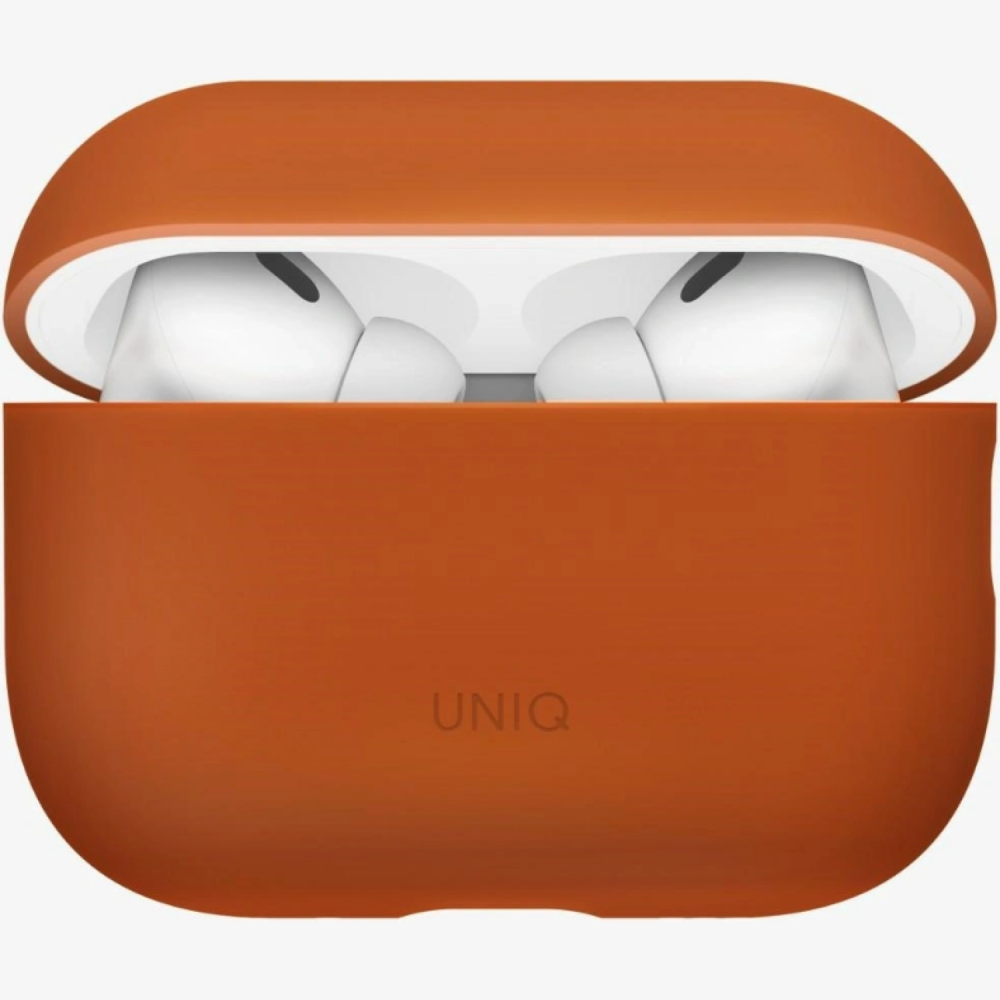 Θήκη AirPods Pro 3rd Gen Uniq Lino Σκληρή - Sunset Orange (UNIQ-AIRPODSPRO3-LINOSUNORG)