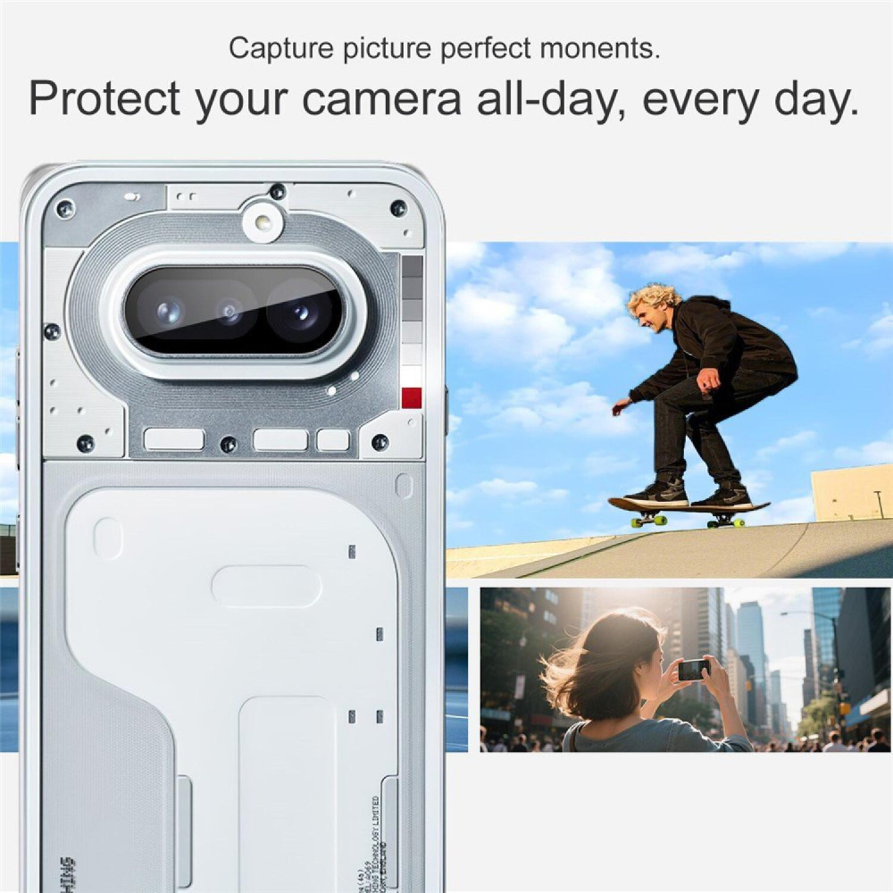 Tempered Glass Nothing Phone 4a Techsuit Full Camera Αντιχαρακτικό Γυαλί Προστασίας για Φακό Κάμερας - Black (5949419367111)