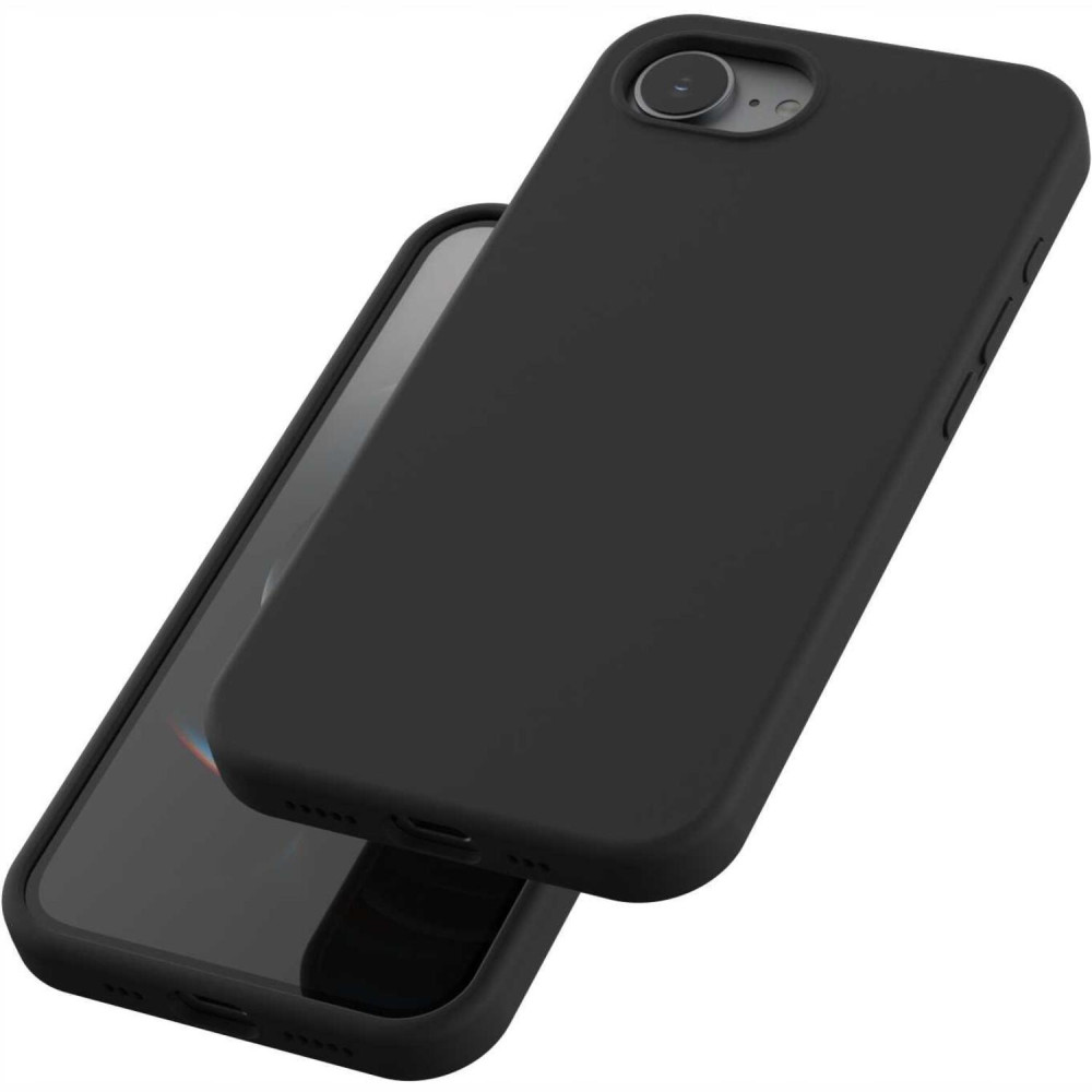 Θήκη iPhone 17e / 16e Spacecase Silicone Mag Case Σιλικόνης με MagSafe - Black (5905719138769)