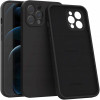 Θήκη iPhone 12 Pro Max Spacecase Silicone Mag Case Σιλικόνης με MagSafe - Black (5905719138684)