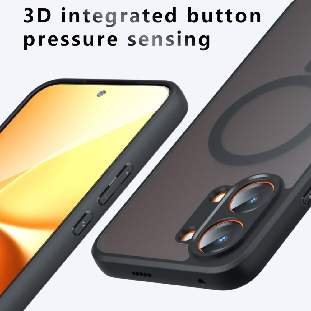 Θήκη Xiaomi Poco X8 Pro Max Techsuit PureFrost Σκληρή Ημιδιάφανη με MagSafe - Frosted Black (5949419366381)