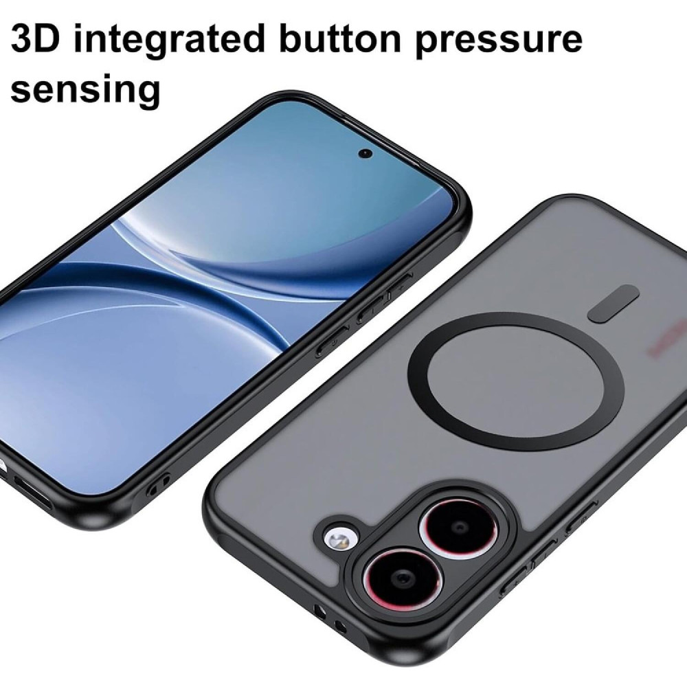 Θήκη Xiaomi Poco X8 Pro Techsuit PureFrost Σκληρή Ημιδιάφανη με MagSafe - Frosted Black (5949419366404)