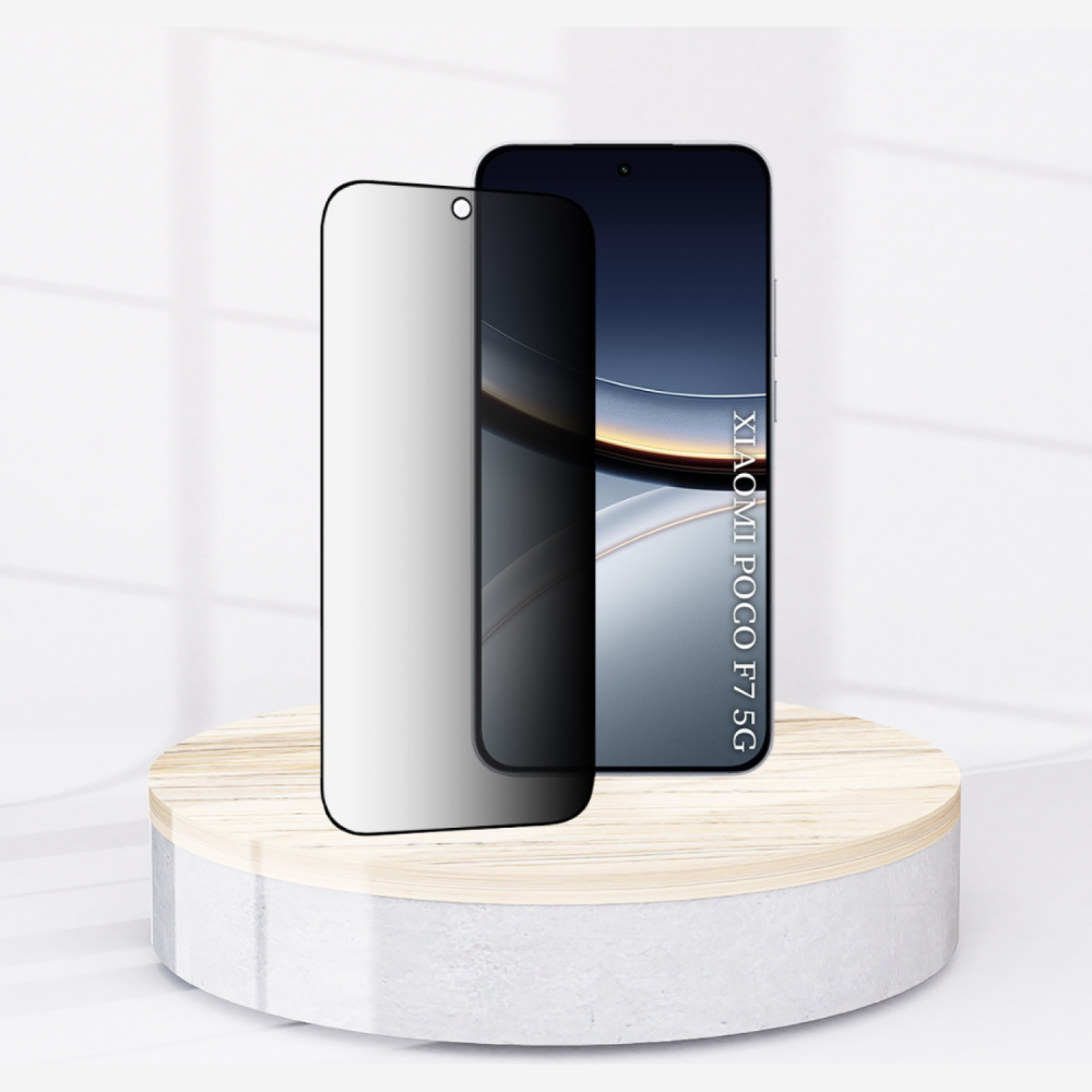Tempered Glass Xiaomi Poco F7 Techsuit 111D Privacy Full Glue Full Face Αντιχαρακτικό Γυαλί Προστασίας Απορρήτου Οθόνης - Black (5949419370821)
