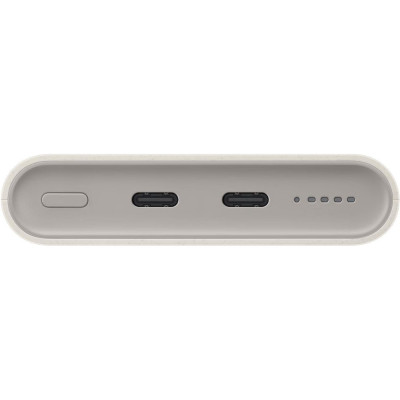 PowerBank Official Samsung External Wireless Battery Pack με Μαγνητική Ασύρματη Φόρτιση & 2 x Θύρες Type-C 25W 10.000mAh - Beige (EB-U2510XUEGEU)