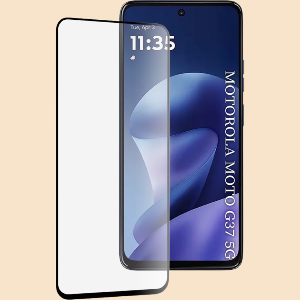 Tempered Glass Motorola Moto G47 / G37 / G37 Power Techsuit 111D Full Glue Full Face Αντιχαρακτικό Γυαλί Προστασίας Οθόνης - Black (5949419370494)