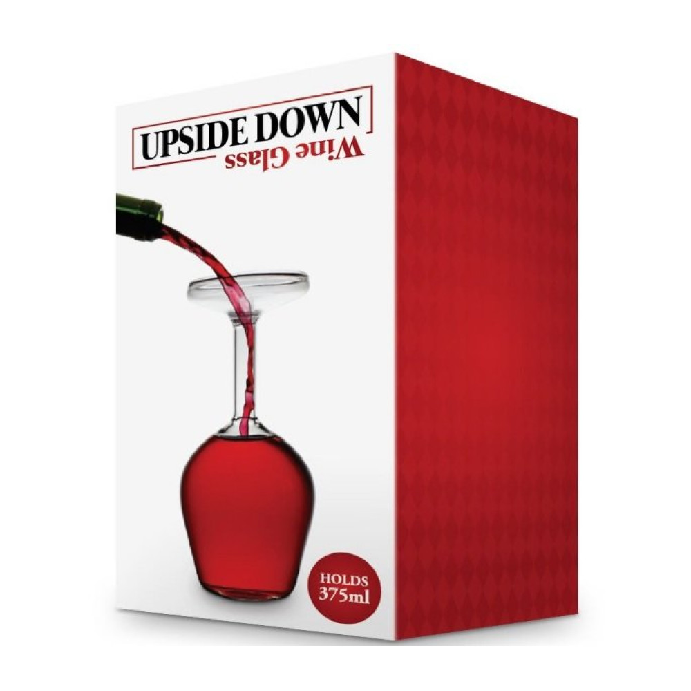 Ποτήρι Κρασιού MikaMax Upside Down Wine Glass Γυάλινο Αναποδογυρισμένο 375 ml - Clear (5050341200404)