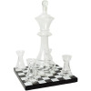 Γυάλινο Σετ Ποτού The Source Connoisseur Creations Chess Decanter Set σε Σχήμα Σκακιού με 1 x Καράφα Σερβιρίσματος με Πώμα / Ξύλινη Βάση & 4 x Ποτήρια (5056327921875)