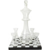 Γυάλινο Σετ Ποτού The Source Connoisseur Creations Chess Decanter Set σε Σχήμα Σκακιού με 1 x Καράφα Σερβιρίσματος με Πώμα / Ξύλινη Βάση & 4 x Ποτήρια (5056327921875)
