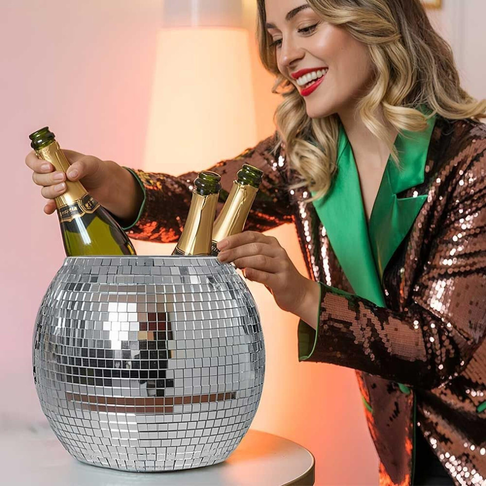 Κουβάς Πάγου MikaMax Disco Ball Ice Bucket Σαμπανιέρα Ντισκομπάλα για Party 11L (8721154050124)