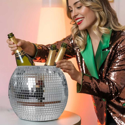 Κουβάς Πάγου MikaMax Disco Ball Ice Bucket Σαμπανιέρα Ντισκομπάλα για Party 11L (8721154050124)