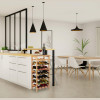 Ραφιέρα Κρασιών / Ποτών Relaxdays Wine Rack Βάση από Μπαμπού για 28 Μπουκάλια 94 x 47 x 29 cm - Natural (10032161)
