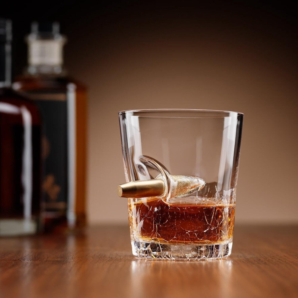 Γυάλινο Ποτήρι Ποτού / Ουίσκι The Source Connoisseur Creations Shot in a Glass με Διακοσμητική Ενσωματωμένη Σφαίρα 250ml - Clear (5013313004844)