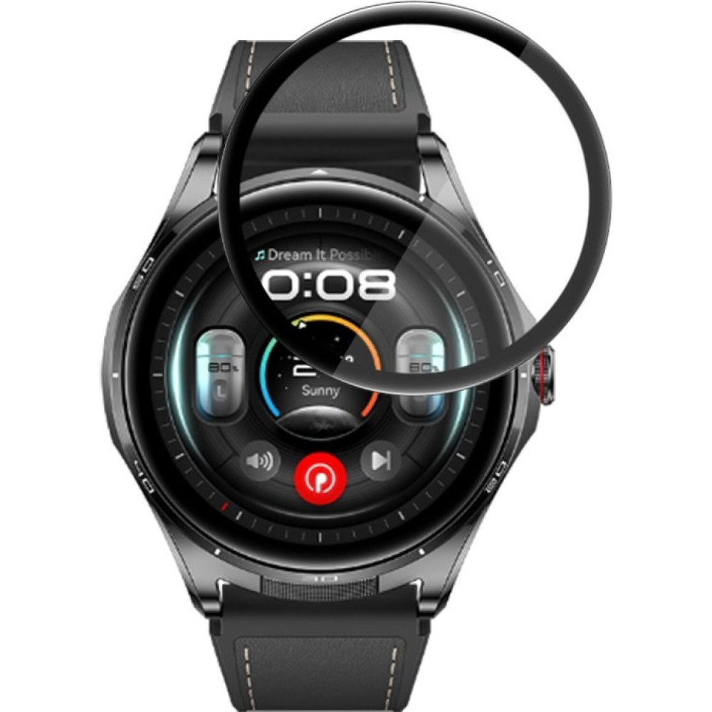 Hybrid Glass Huawei Watch Buds 2 Techsuit Nano Flex Full Face Αντιχαρακτικό Υβριδικό Γυαλί Προστασίας Οθόνης 2 Τεμάχια - Black (5949419370227)