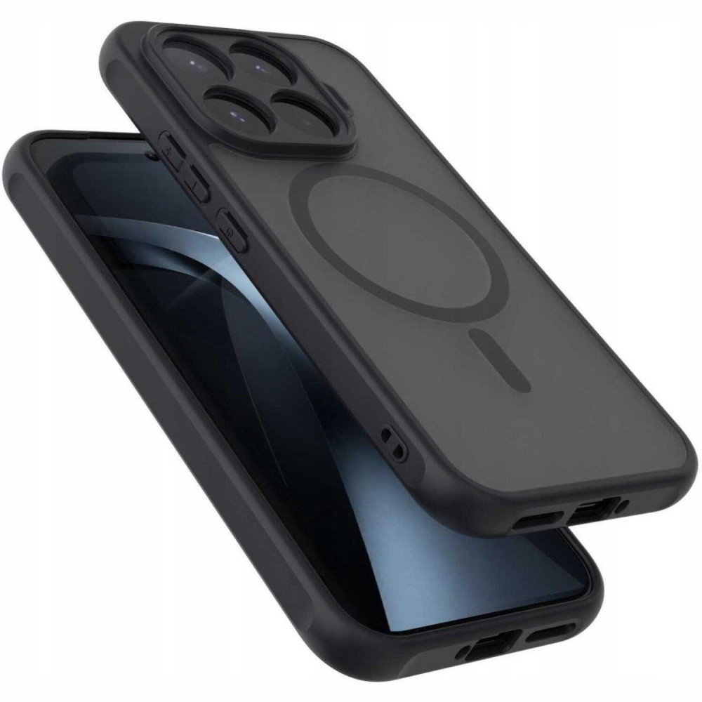 Θήκη Xiaomi 17T Spacecase Hybrid MagSafe Σκληρή Ημιδιάφανη με MagSafe - Black (5905719141592)
