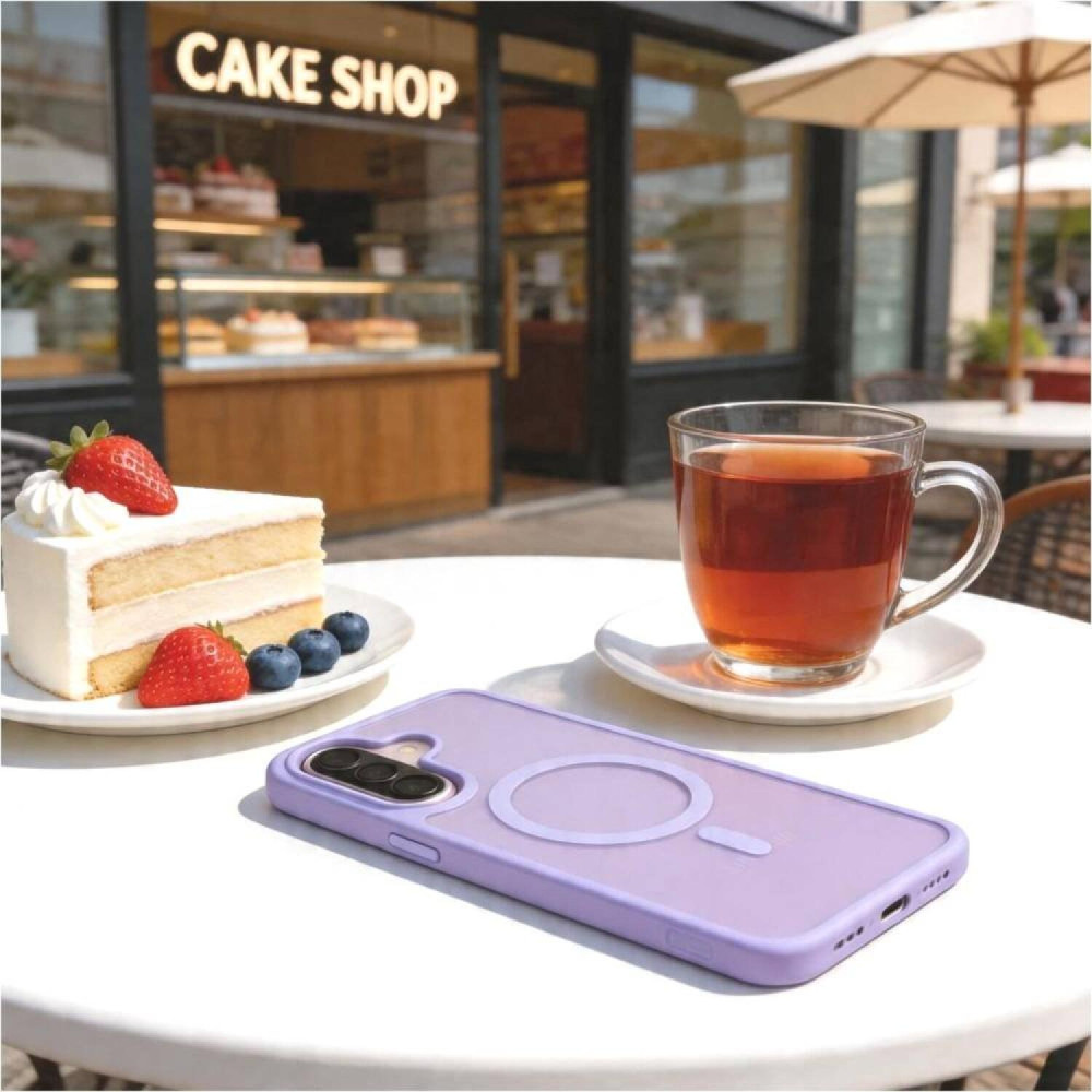 Θήκη Samsung Galaxy A57 Tech-Protect MagMat Σκληρή Ημιδιάφανη με MagSafe - Matte Lilac (5906302322916)