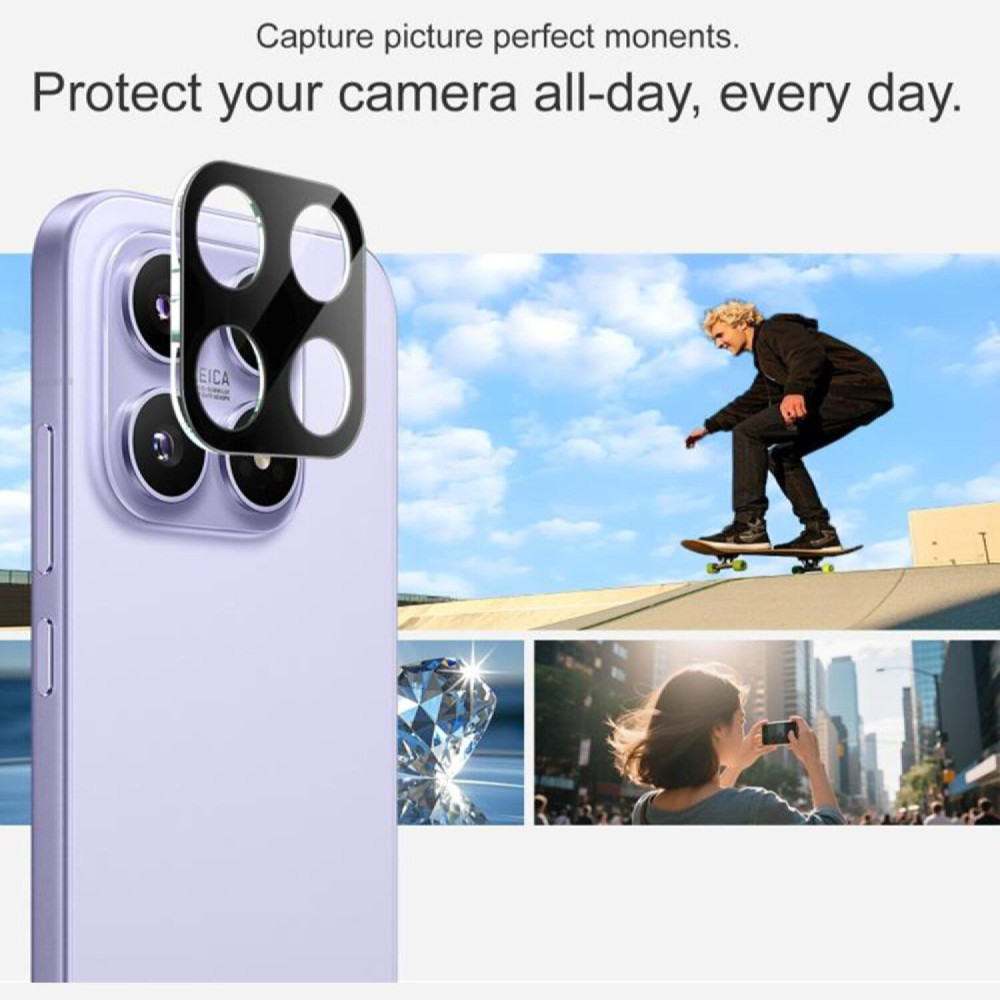 Tempered Glass Xiaomi 17 Techsuit Full Camera Αντιχαρακτικό Γυαλί Προστασίας για Φακό Κάμερας - Black (5949419344495)