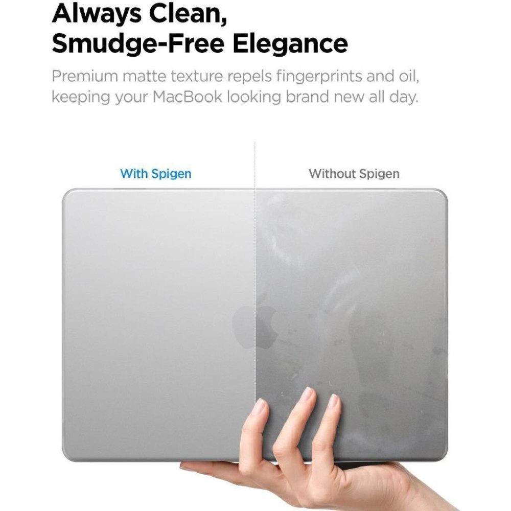 Θήκη MacBook Air 13" M5 2026 / M4 2025 / M3 2024 / M2 2022 Spigen Air Skin Σκληρή - Frost Clear (ACS11530)