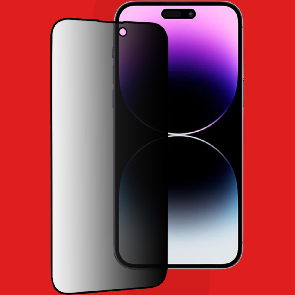 Tempered Glass iPhone 14 Pro Max Techsuit 111D Privacy Full Glue Full Face Αντιχαρακτικό Γυαλί Προστασίας Απορρήτου Οθόνης - Black (5949419126688)